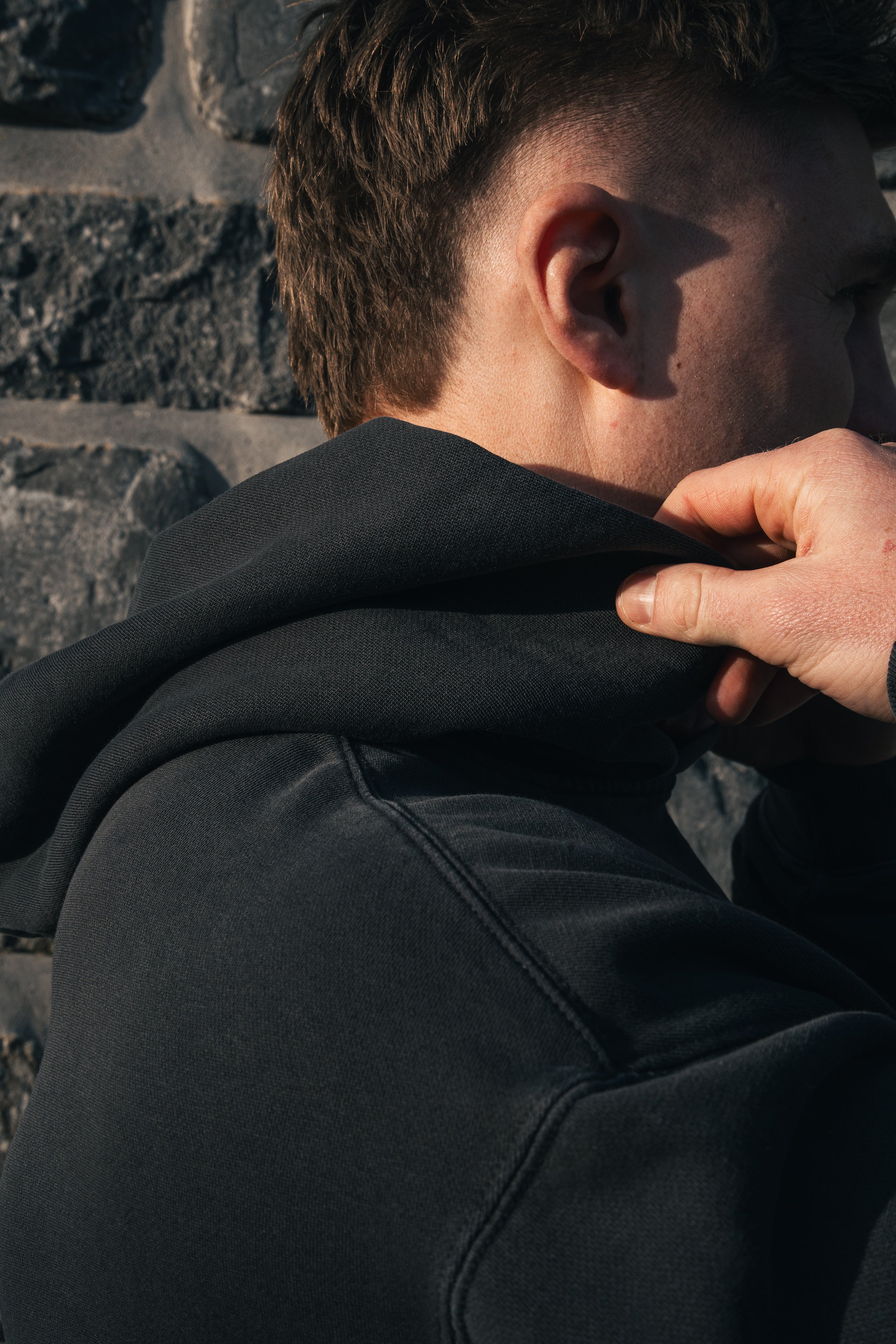 Men’s Faded Charcoal Hood