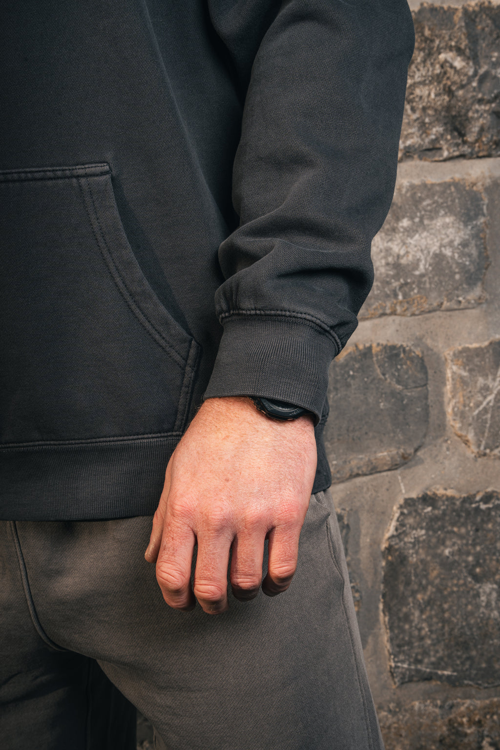 Men’s Faded Charcoal Hood