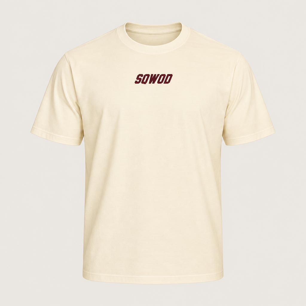 Relentless X sqWOD Unisex Tee - Cream