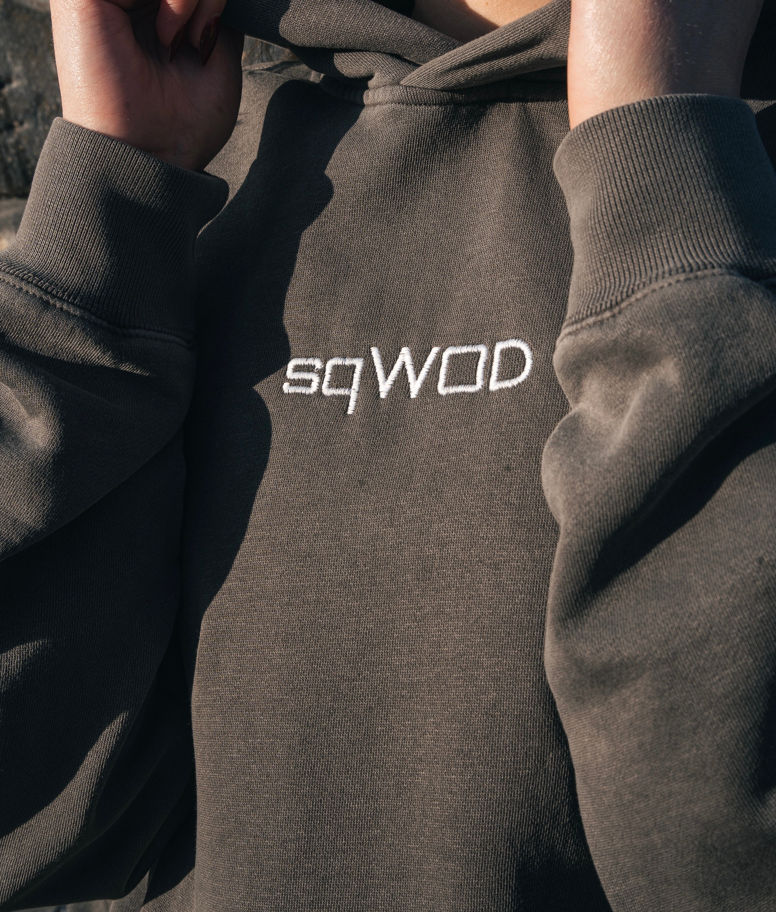 Men’s Faded Light Grey Hood