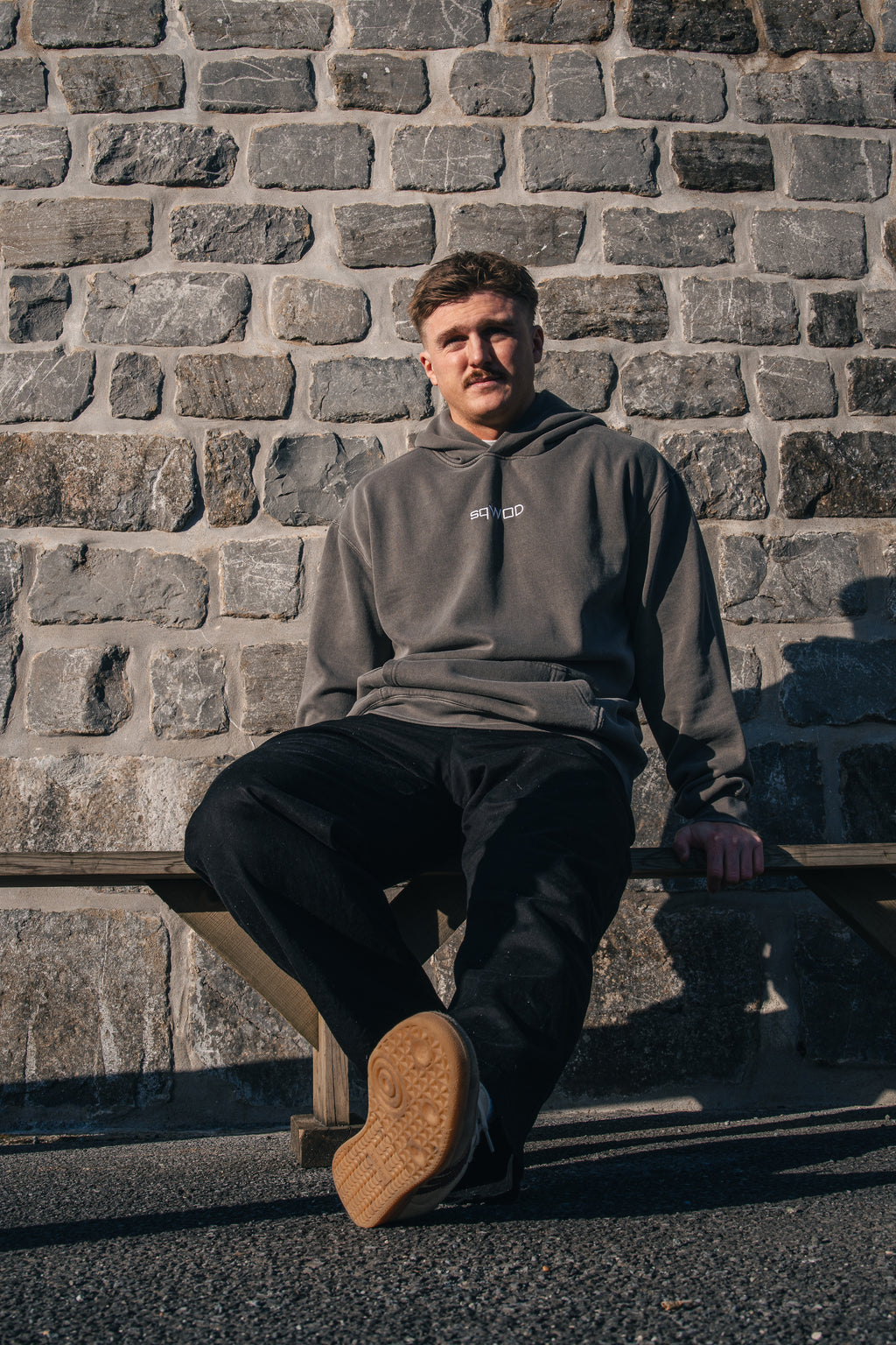 Men’s Faded Light Grey Hood