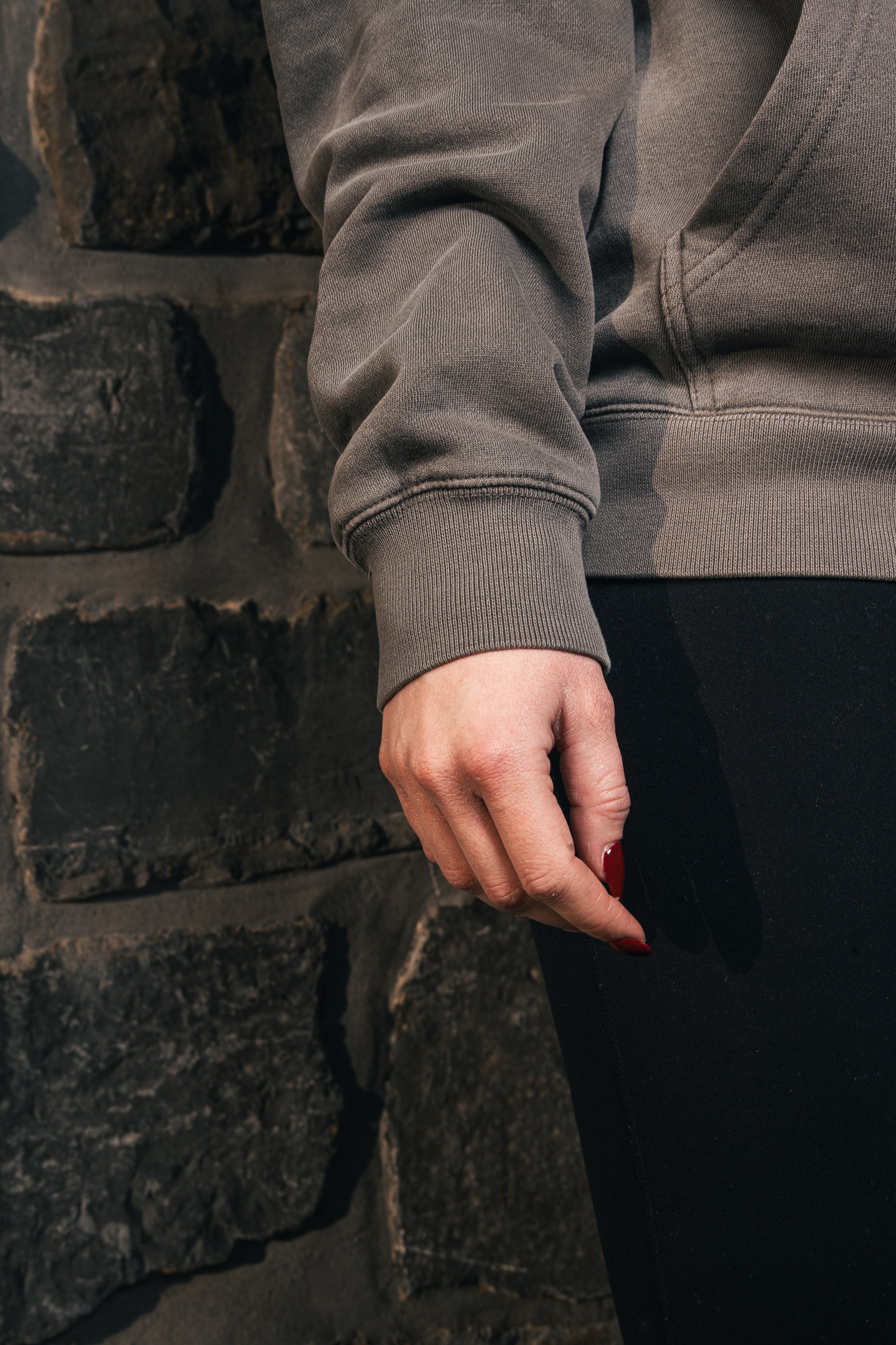 Women’s Faded Light Grey Hood