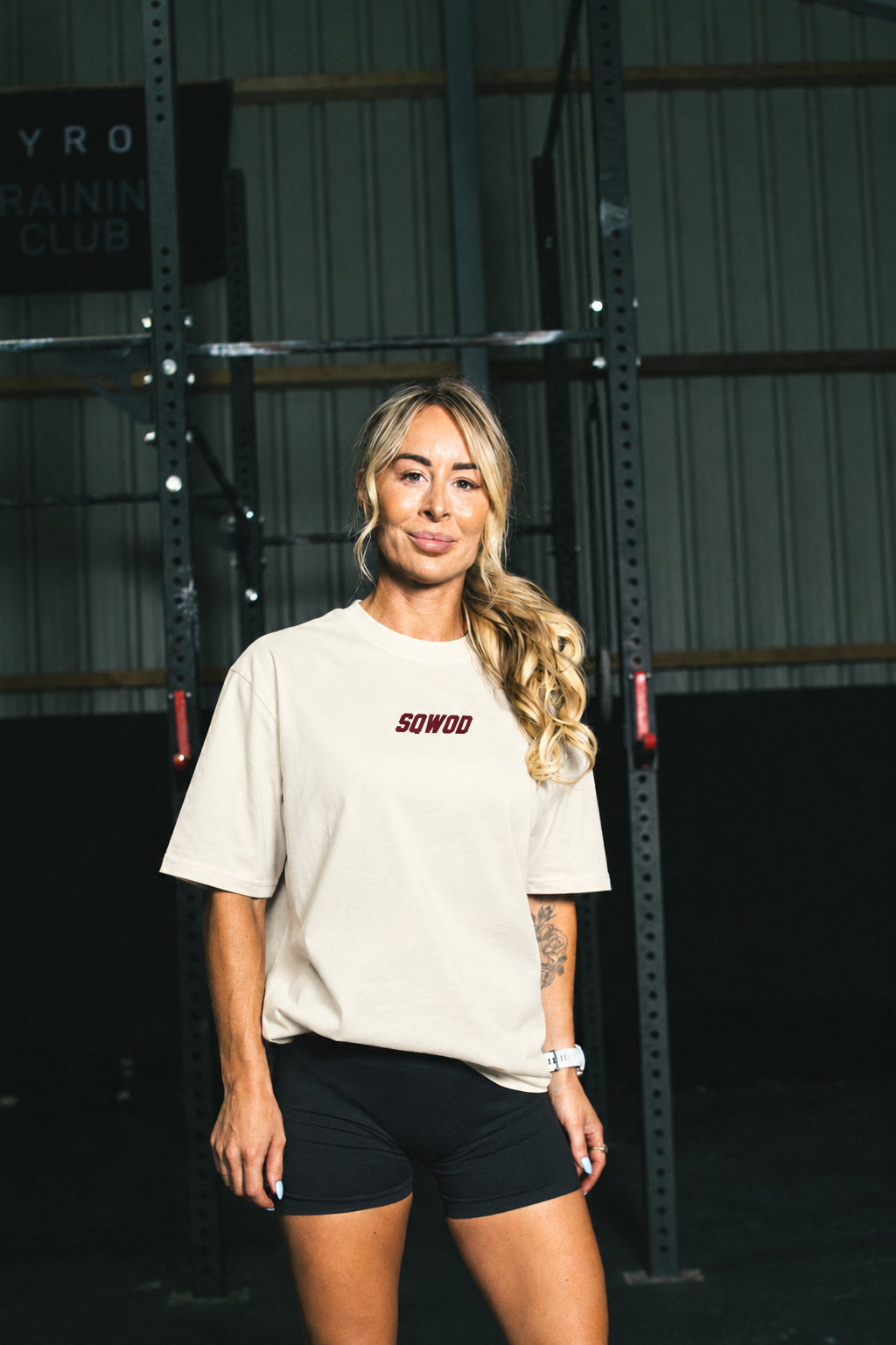 Relentless X sqWOD Unisex Tee - Cream