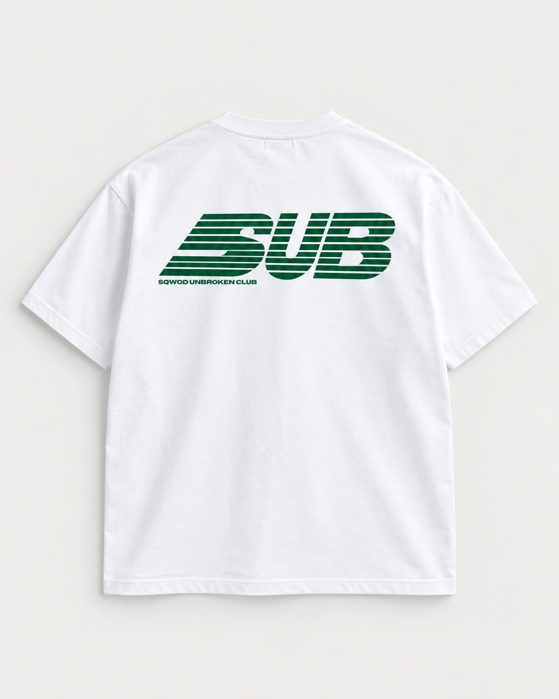 SUB Oversized Unisex Lifting Tee - White