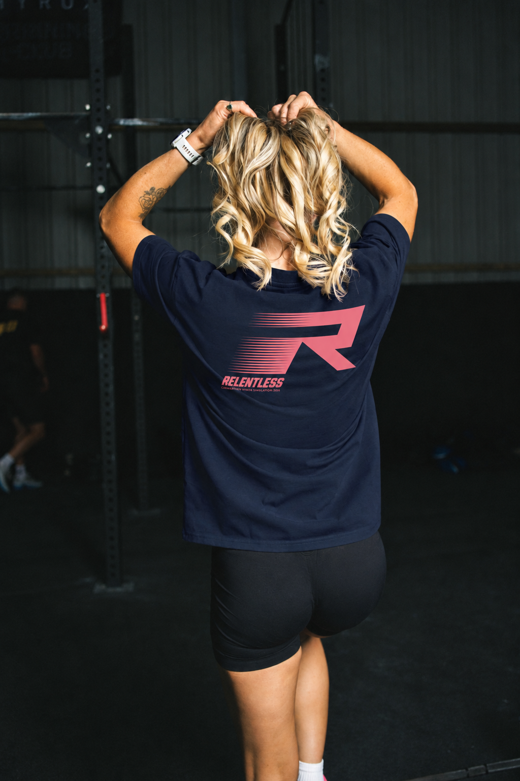 Relentless X sqWOD Unisex Tee - Navy