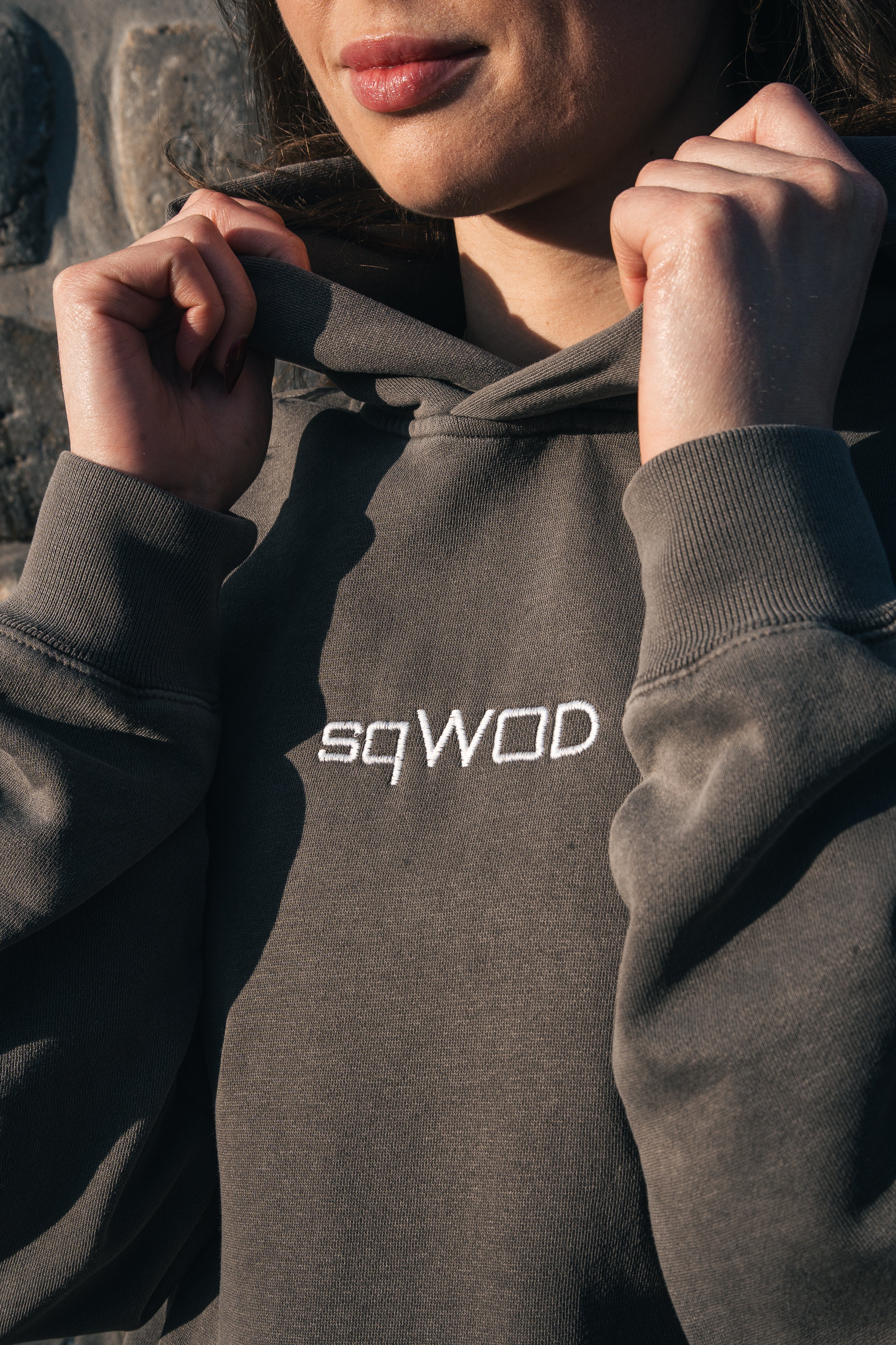 Women’s Faded Light Grey Hood