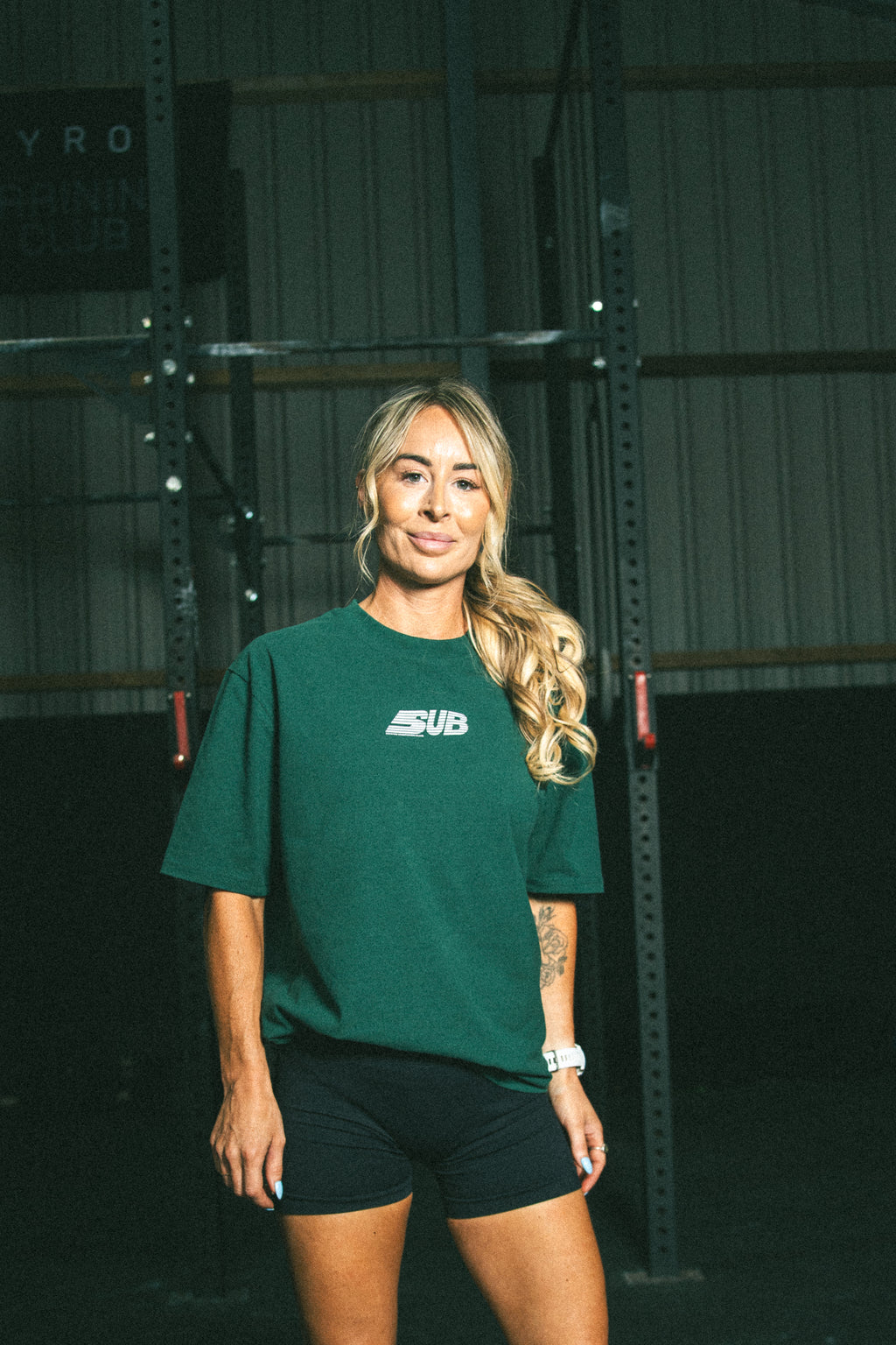 SUB Oversized Unisex Lifting Tee - Green
