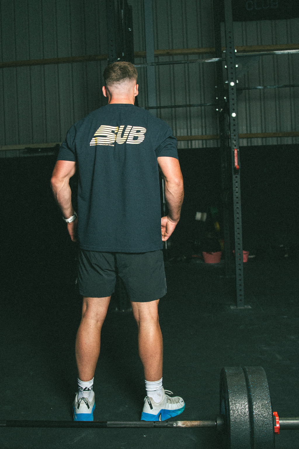 SUB Oversized Unisex Lifting Tee - Navy