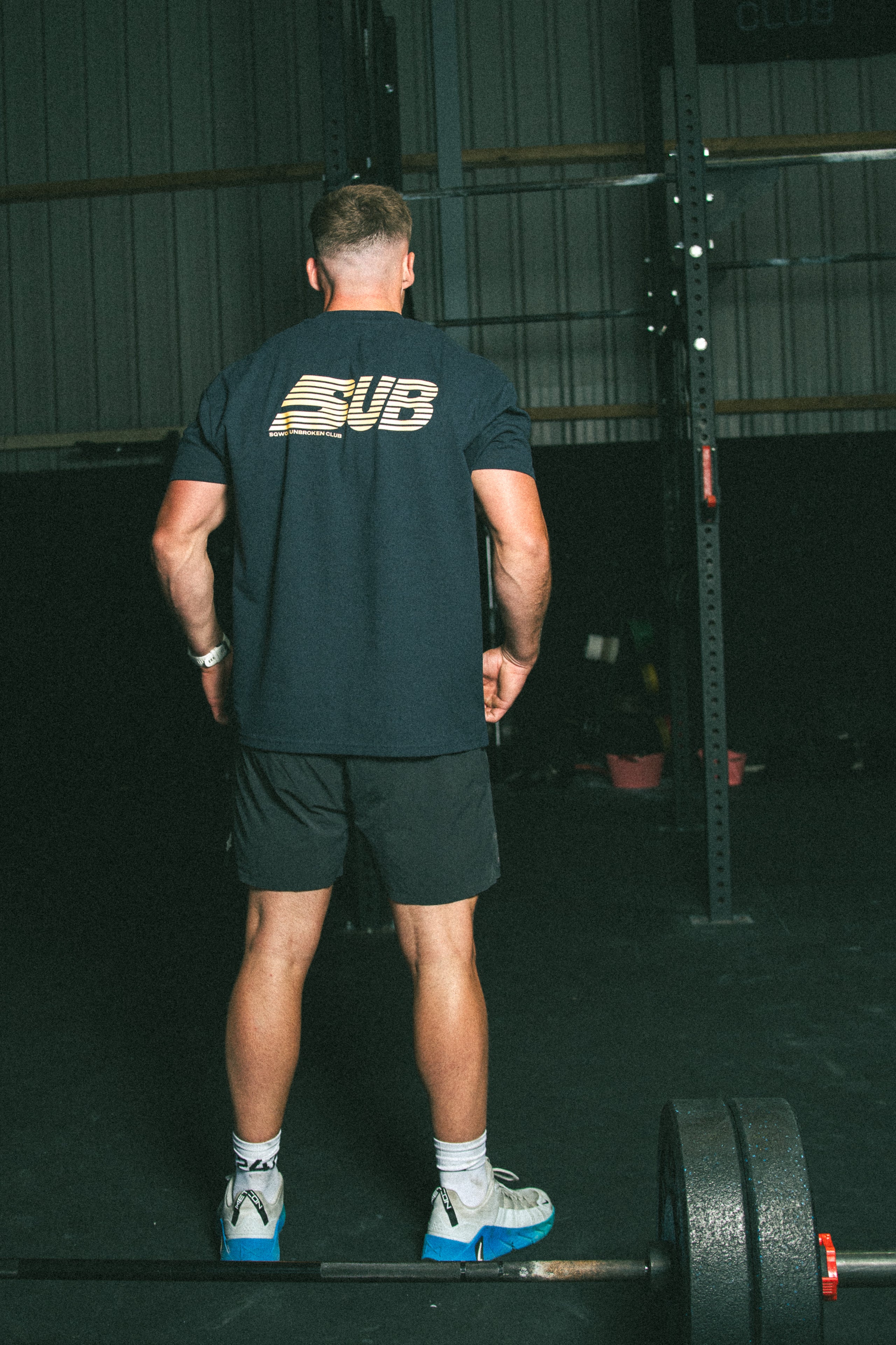 SUB Oversized Unisex Lifting Tee - Navy